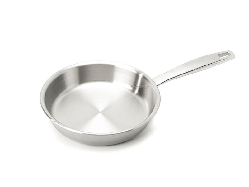 Rodensa 5-Ply Stainless Steel Frying Pan – Uncoated 20cm Compact Skillet