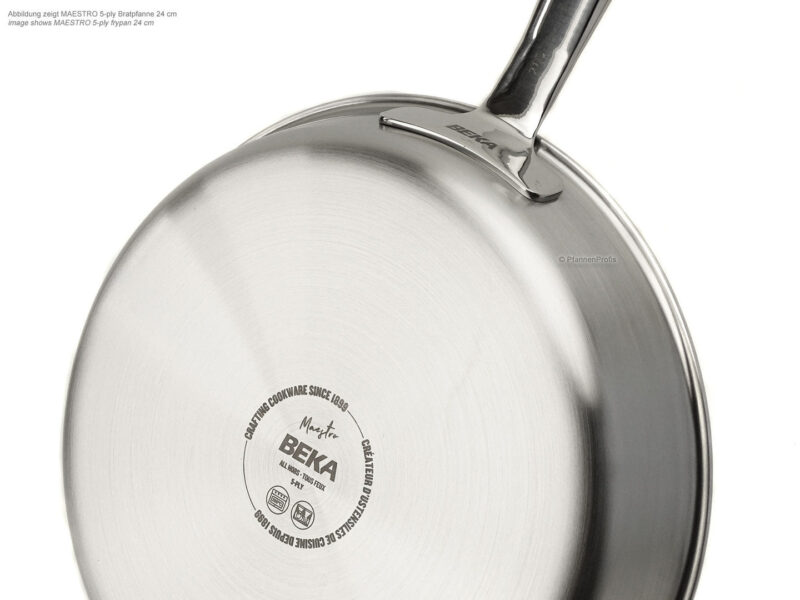 Rodensa 5-Ply Stainless Steel Frying Pan – Uncoated 24cm Professional Skillet - Image 6