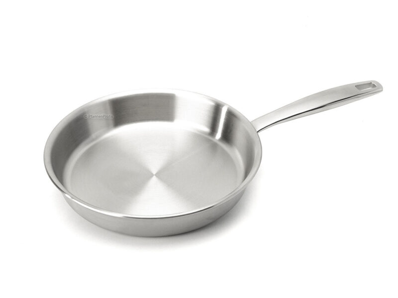 Rodensa 5-Ply Stainless Steel Frying Pan – Uncoated 24cm Professional Skillet