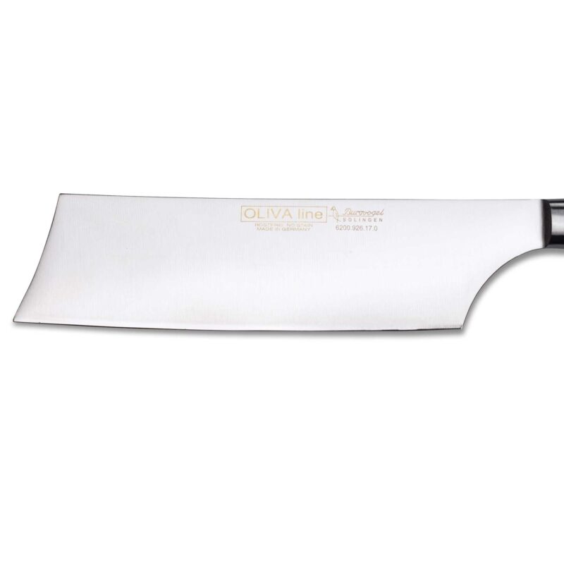 Rodensa 17cm Forged Nakiri Knife – Olive Wood Handle Japanese Vegetable Knife - Image 2