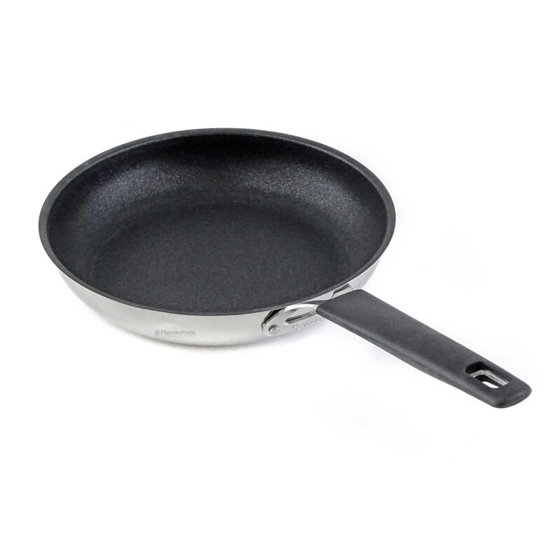 Rodensa 24cm Titanium Diamond Non-Stick Stainless Steel Frying Pan with Silicone Handle - Image 2