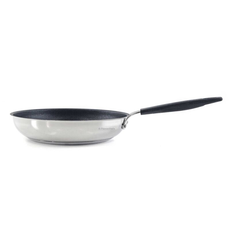 Rodensa 24cm Titanium Diamond Non-Stick Stainless Steel Frying Pan with Silicone Handle - Image 4