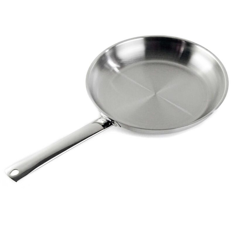 Rodensa 28cm Professional Stainless Steel Frying Pan – Uncoated Skillet