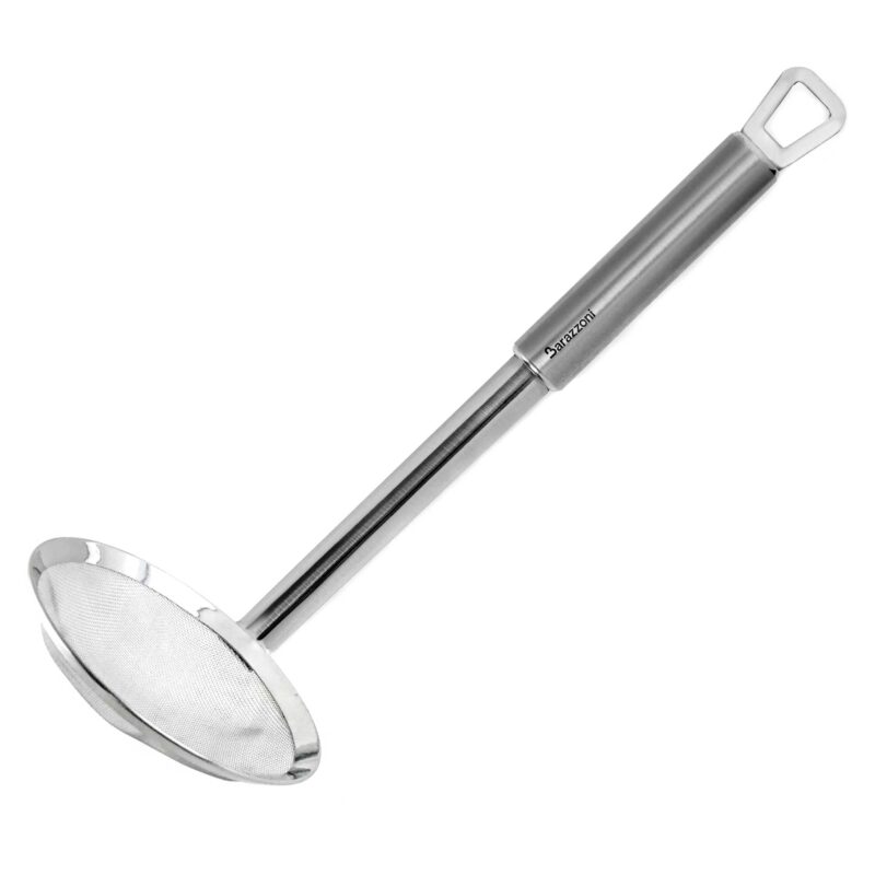 Rodensa Stainless Steel Skimmer Spoon with Mesh – Heat-Resistant Strainer Ladle