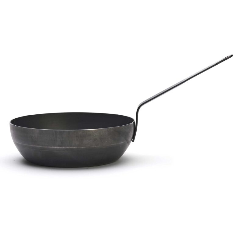 Rodensa 24cm Blue Carbon Steel Frying Pan – High-Edge Iron Skillet - Image 4