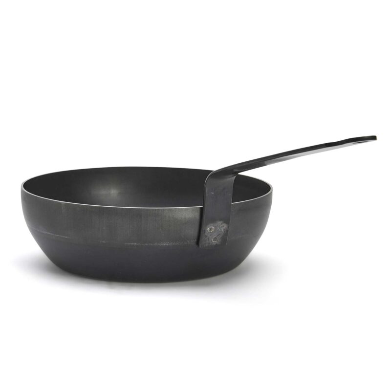 Rodensa 24cm Blue Carbon Steel Frying Pan – High-Edge Iron Skillet - Image 3