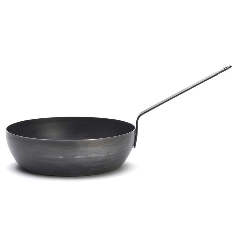 Rodensa 28cm Blue Carbon Steel Frying Pan – High-Edge Iron Skillet - Image 4
