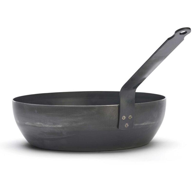 Rodensa 28cm Blue Carbon Steel Frying Pan – High-Edge Iron Skillet - Image 3
