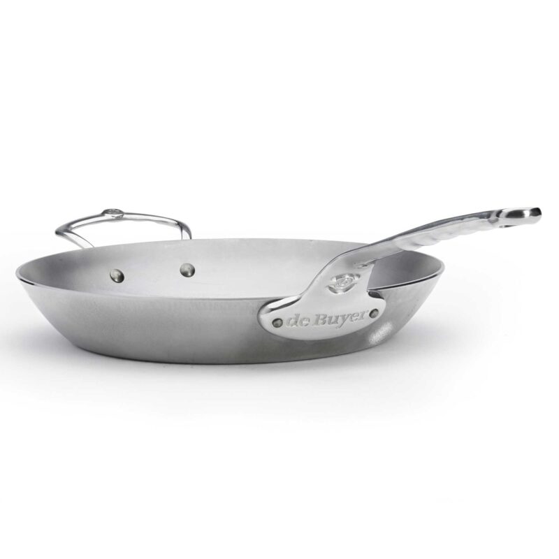 Rodensa 32cm Oven-Safe Carbon Steel Mineral B Pro Frying Pan with Stainless Steel Handle - Image 3