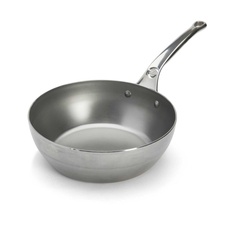 Rodensa 24cm Carbon Steel Mineral B Pro Frying Pan – High-Edge Oven-Safe Skillet