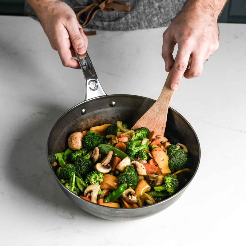 Rodensa 24cm Carbon Steel Mineral B Pro Frying Pan – High-Edge Oven-Safe Skillet - Image 2